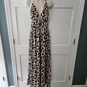 Leopard Print Maxi Dress